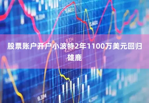 股票账户开户小波特2年1100万美元回归雄鹿